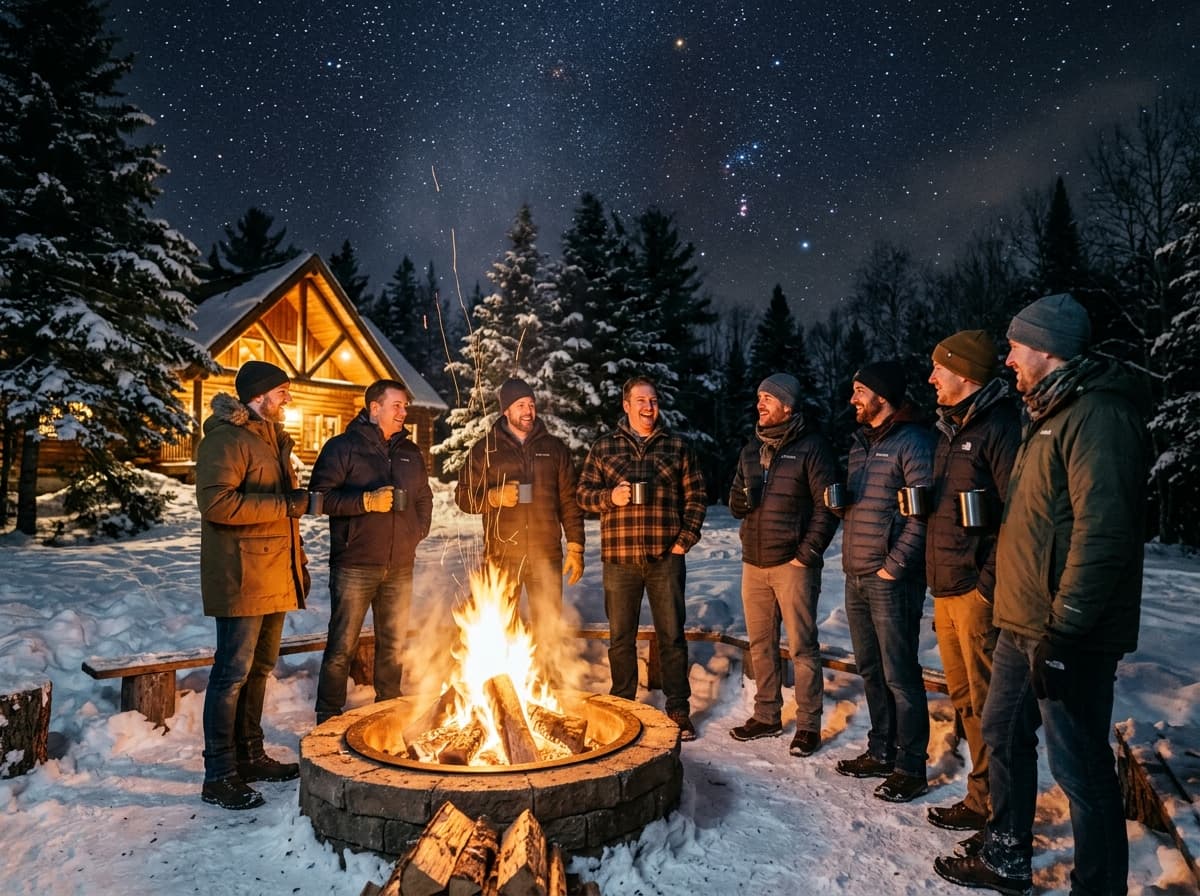 Evening Outdoor Bonfire